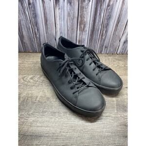 Ecco Danish Design Black Leather Lace up Men's Shoes Size 10 US 44EU